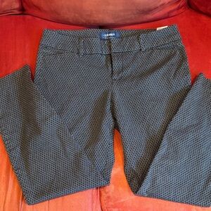 Old Navy Women's Patterned Black pixie pants